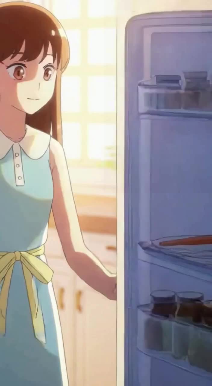 开冰箱撞见企鹅娘，生日惊喜抱满怀