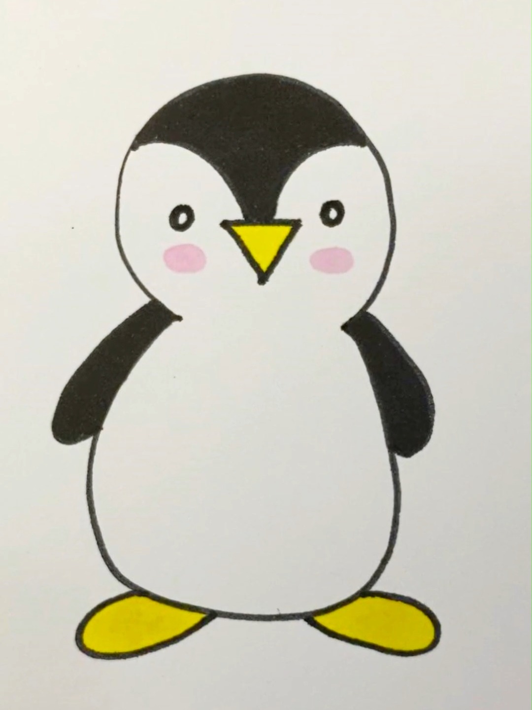 和我一起学画可爱的小企鹅吧