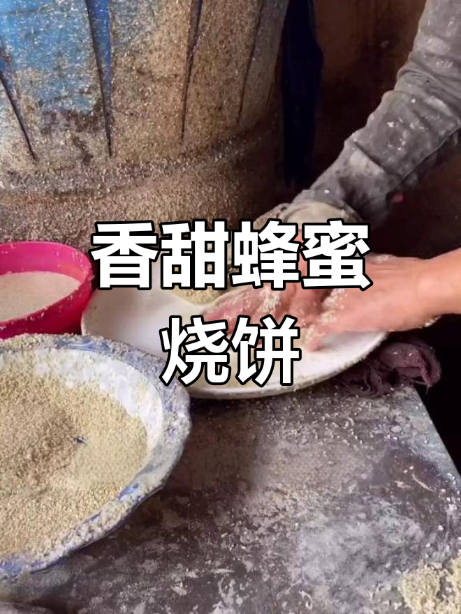 菏泽蜂蜜烧饼,酥脆美味