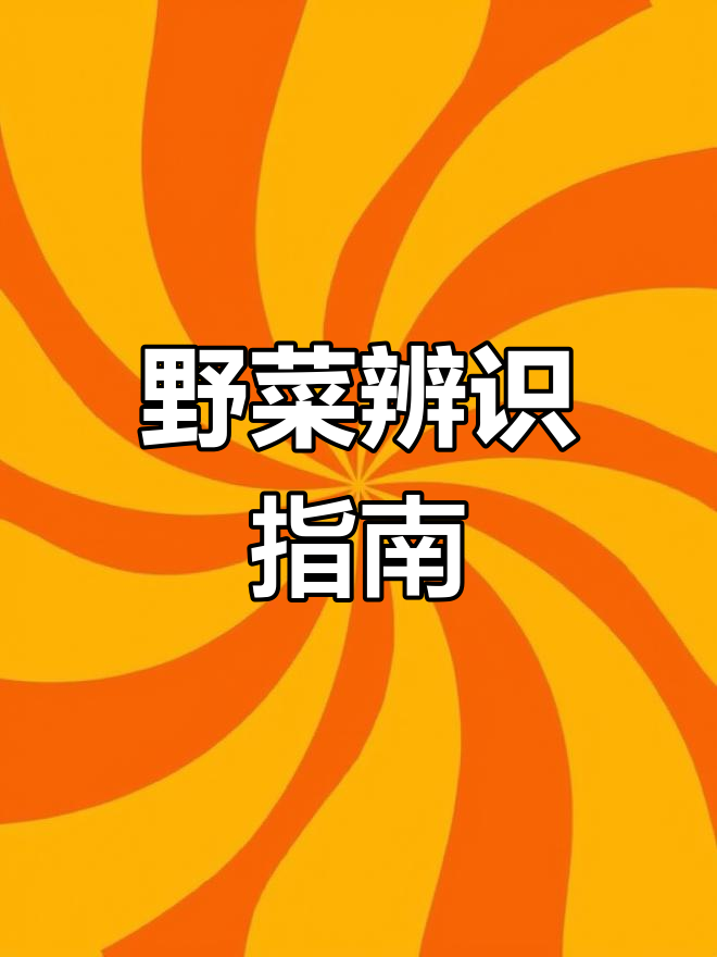 野菜种类繁多,挖时需仔细辨别,以免混淆!