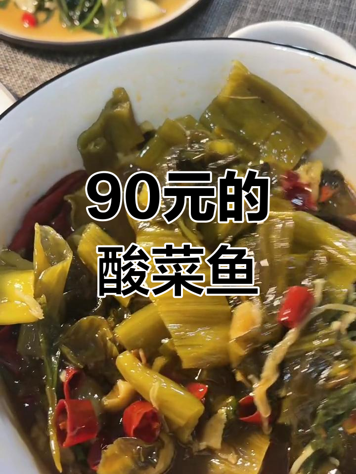 长春吾悦广场老妈菜馆90元酸菜鱼,吃不下
