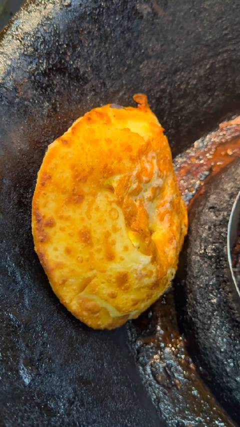 烤炉鸡蛋灌饼,一个普普通通的鸡蛋灌饼