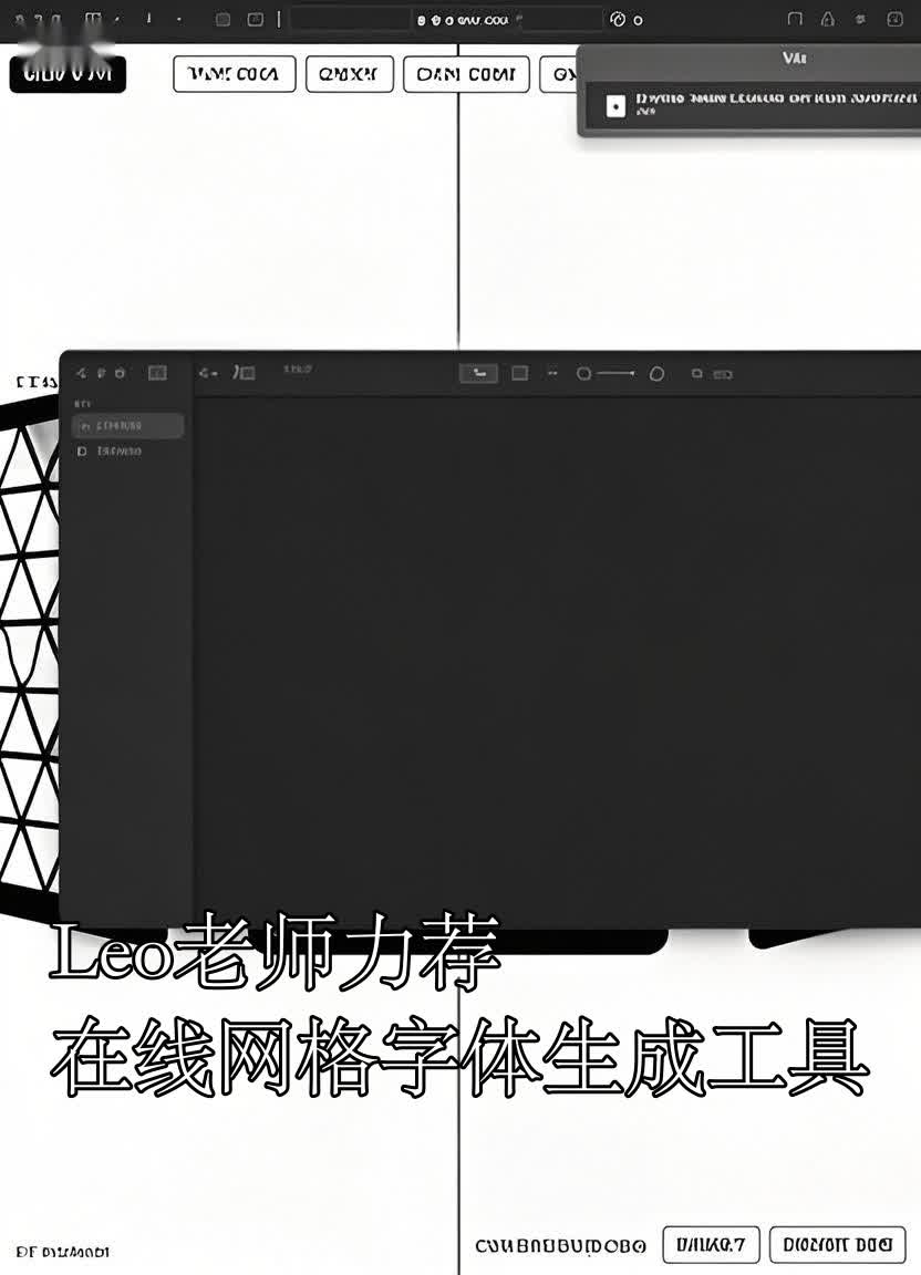 Leo老师力荐在线网格字体生成工具