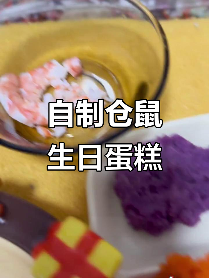 仓鼠生日蛋糕DIY，简单又可爱！