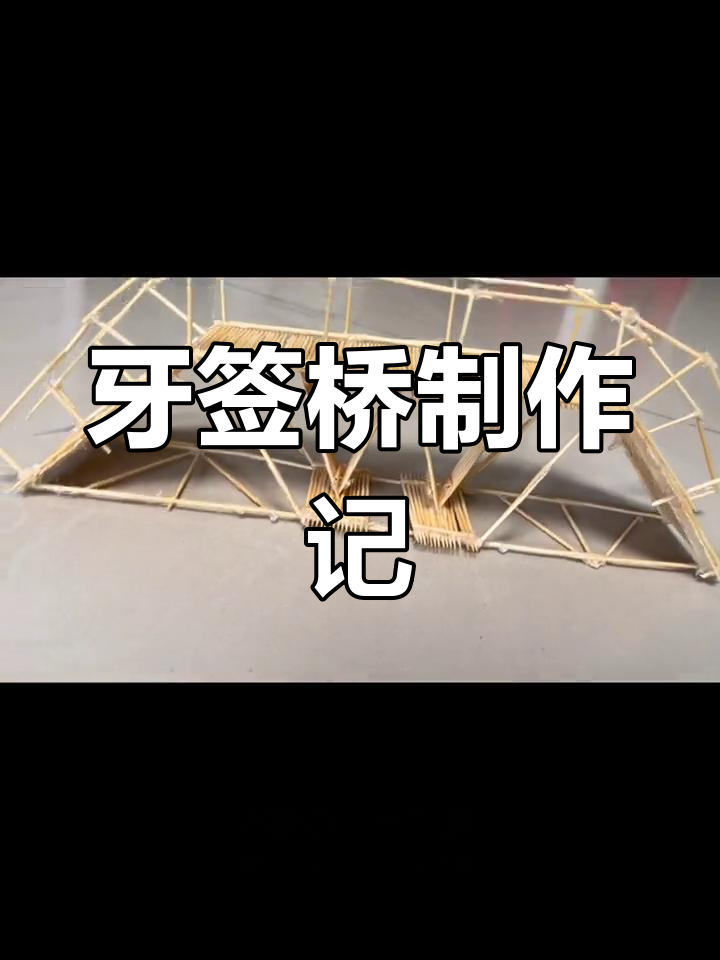 用牙签打造稳固桥梁,耗时两小时的手工挑战
