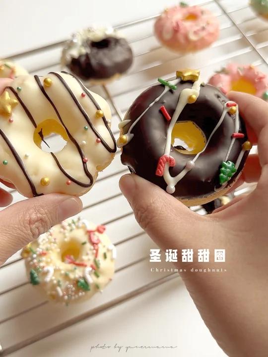圣诞限定|迷你脆皮甜甜圈一口香脆～