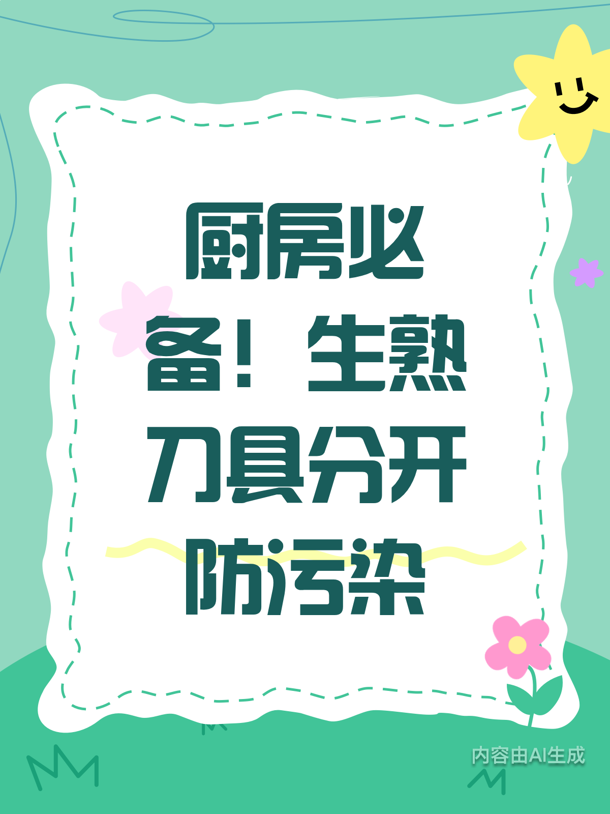 厨房刀具生熟分开,健康烹饪第一步!