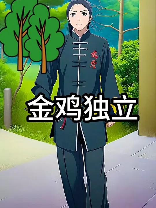 20秒教会你太极——金鸡独立!记得点赞收藏!太极拳 中华武术博大精深 太极 太极拳教学 武
