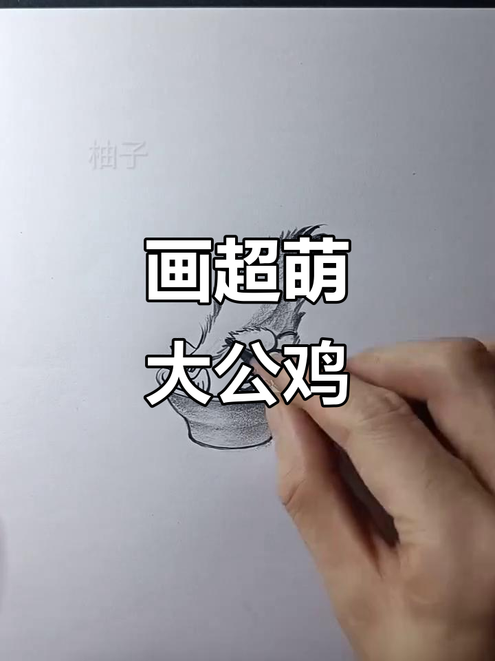 从垃圾桶找到铅笔，画出一只超级大公鸡！