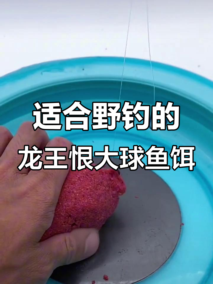 龙王恨拉丝粉搭配虾粉,野钓必备大球鱼饵