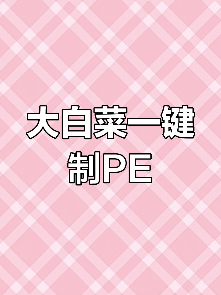 使用大白菜制作U盘启动系统教程