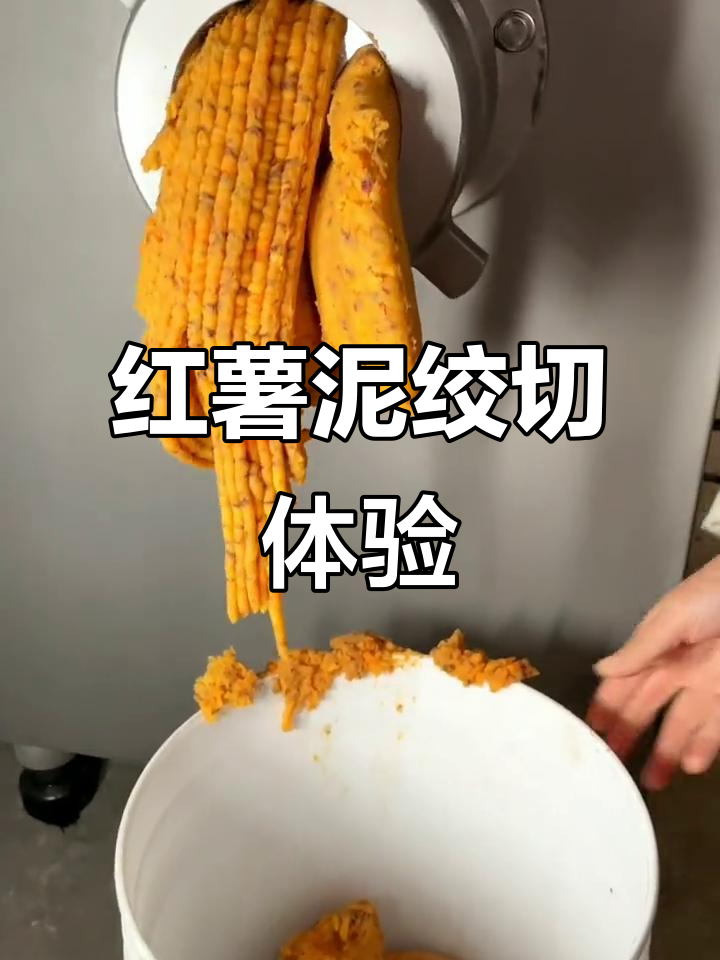 绞肉机轻松切红薯泥,孔板调节颗粒大小