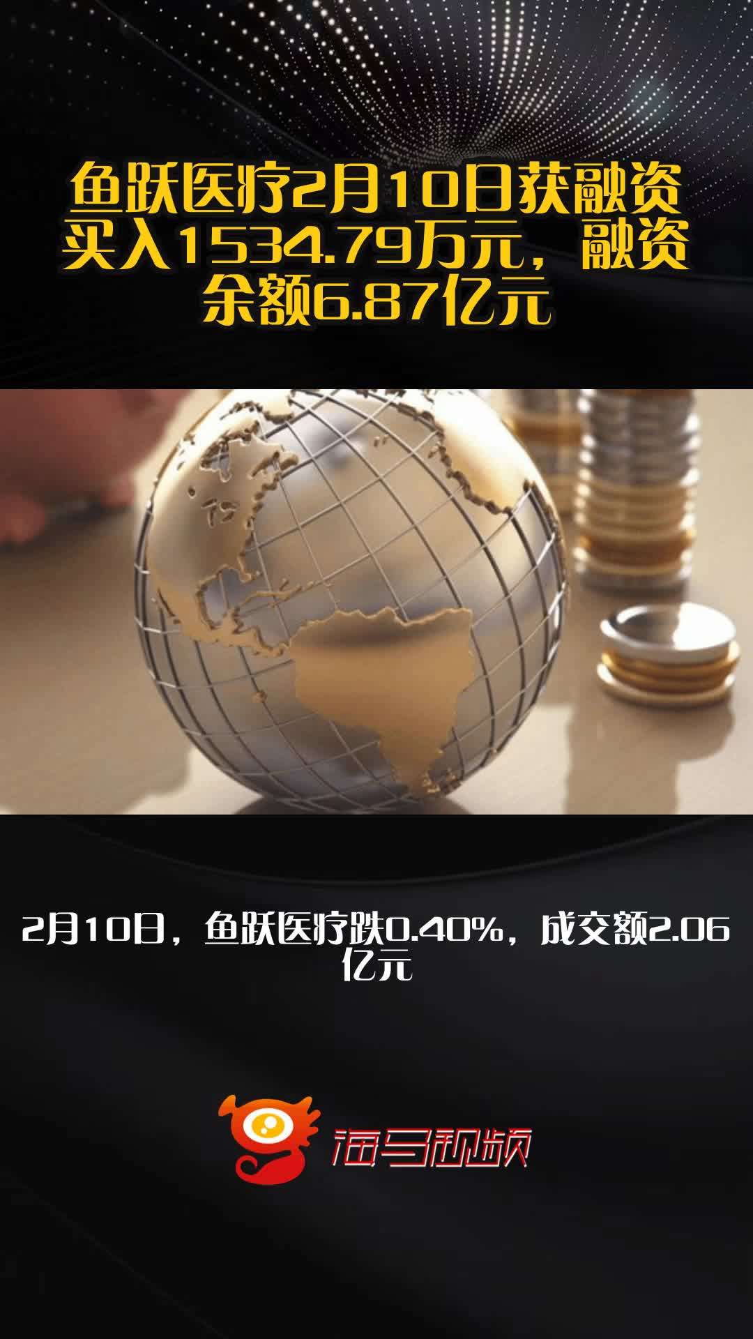 鱼跃医疗2月10日获融资买入1534.79万元，融资余额6.87亿元