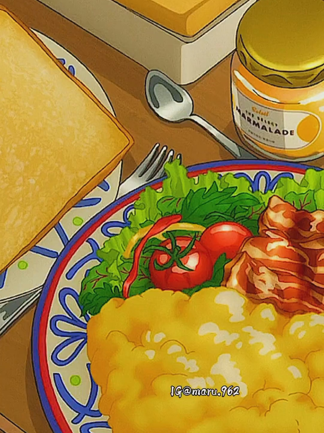 vlog动漫素材关注自取做饭料理早餐