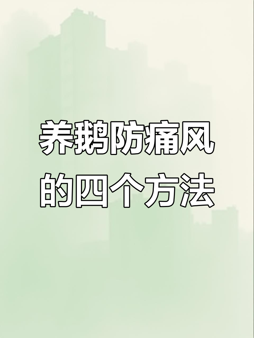 鹅痛风防治四大要点,轻松避免高发问题