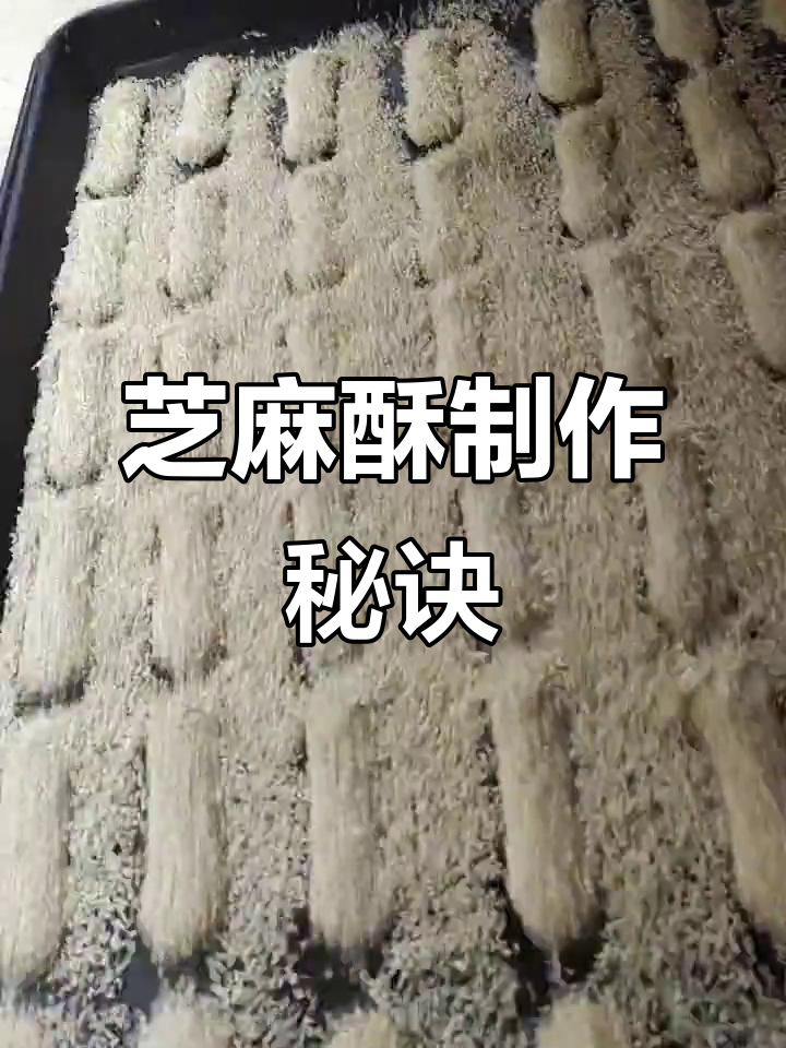 烘焙秘籍,芝麻酥做法大公开!