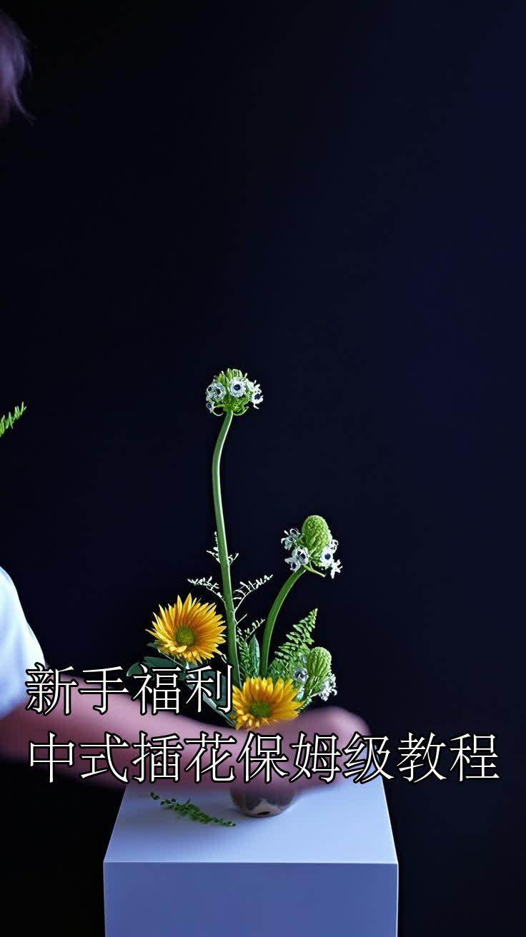 新手福利！中式插花保姆级教程