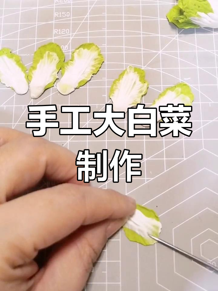 用黏土做一颗大白菜,细节决定成败!