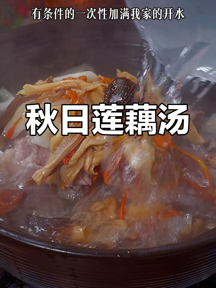 秋季莲藕汤,滋补美味,软糯不黑,骨香浓郁