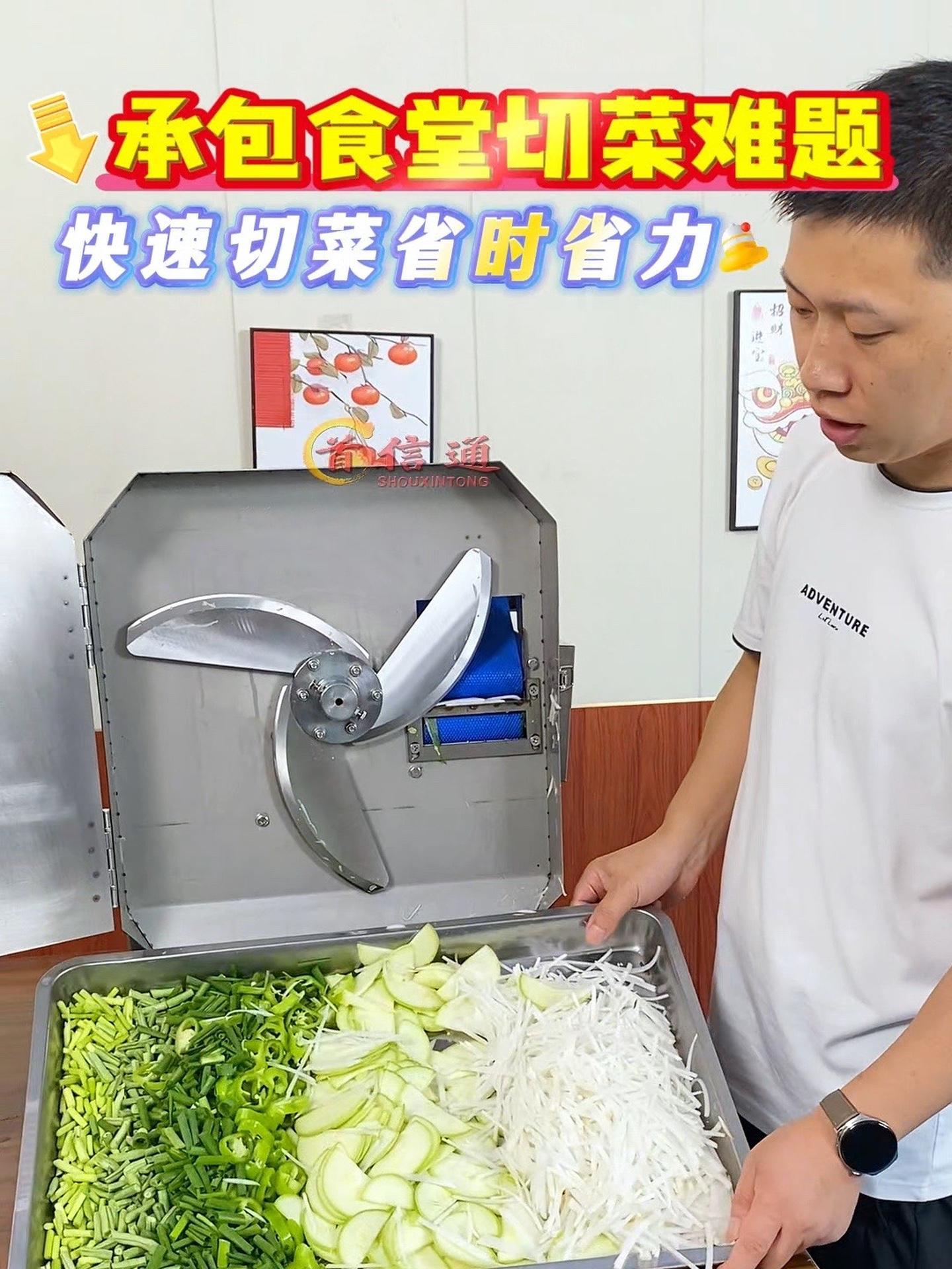 切菜机 不锈钢 净菜加工 食堂饭店厨房每天需要切大量蔬菜的福音,切菜特别快,切丝切片切丁都