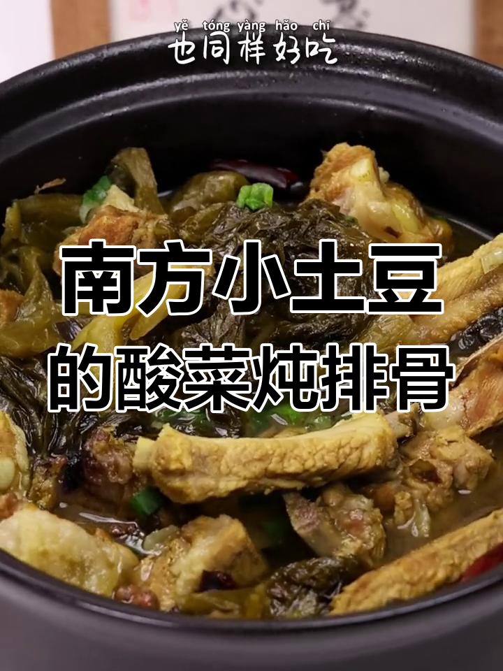 南方酸菜炖排骨,砂锅慢煮更美味