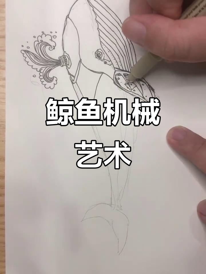 鲸鱼也能机械化,看如何用机械画展现生命之美
