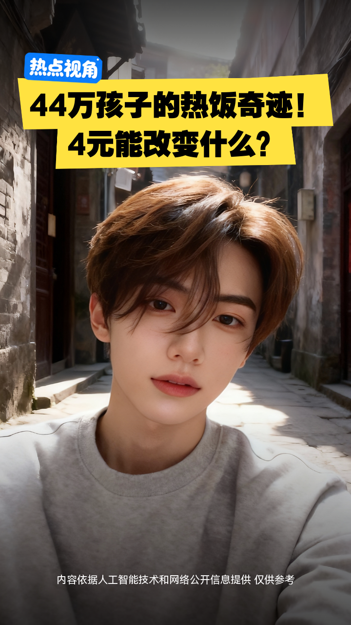 44万孩子的热饭奇迹！4元能改变什么？