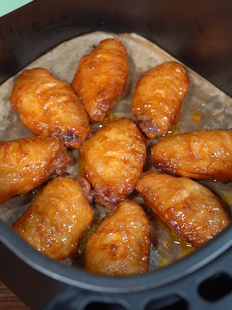 空气炸锅版奥尔良烤翅,做法超级简单,还好