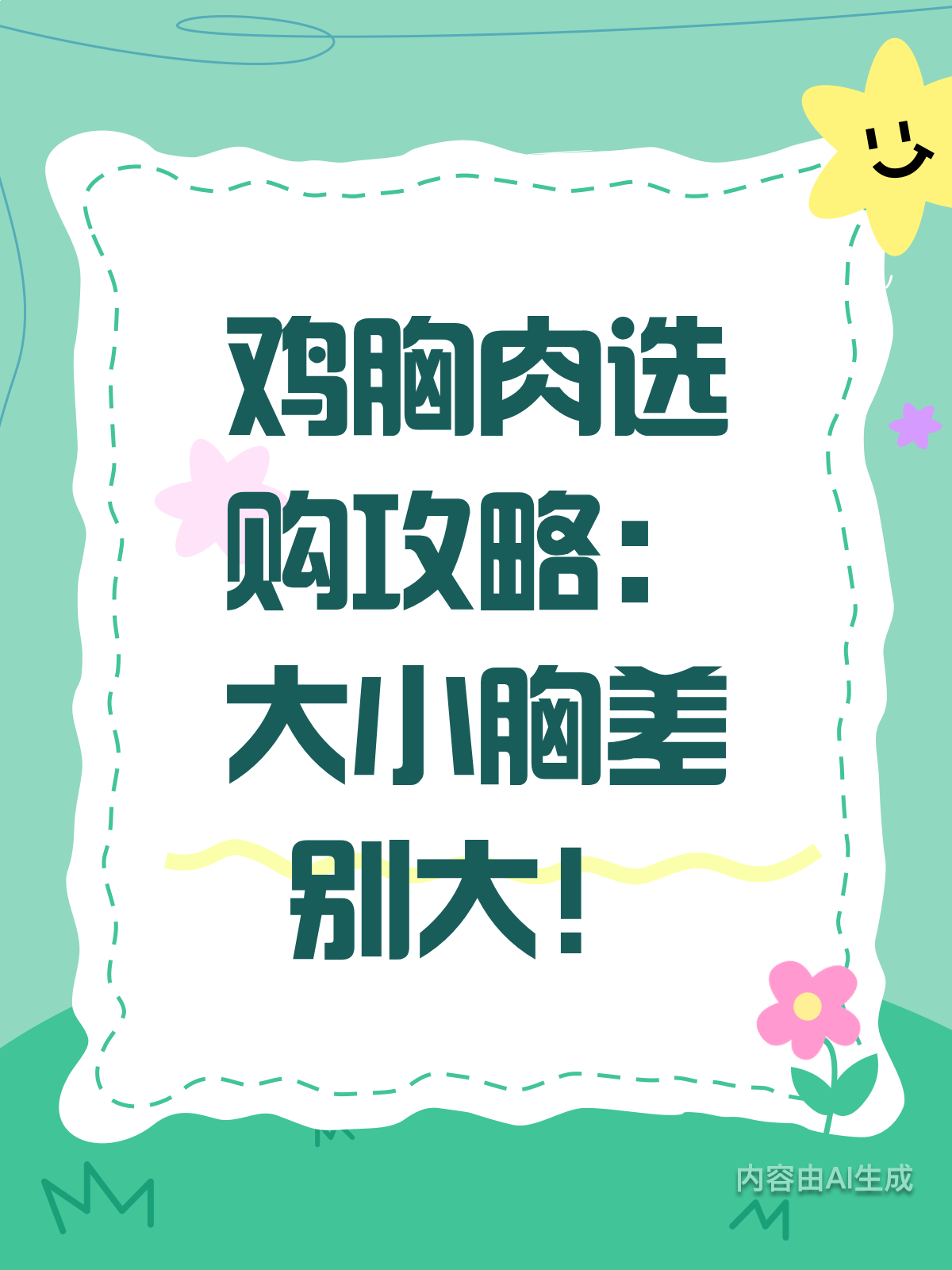 鸡胸肉大不同!大小胸这样选