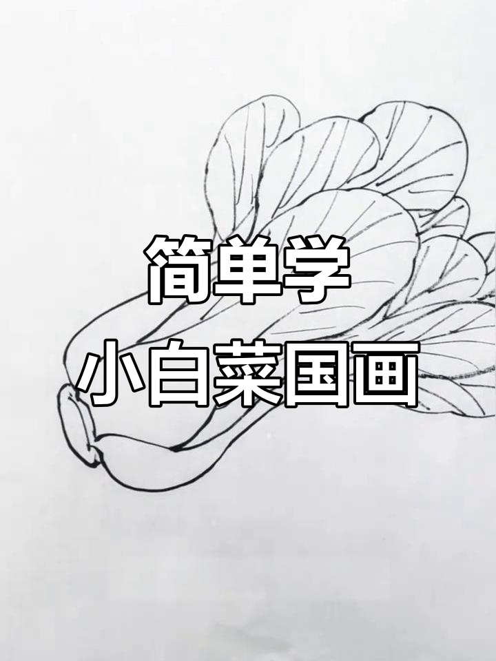 小白菜国画技巧，轻松掌握蔬菜造型