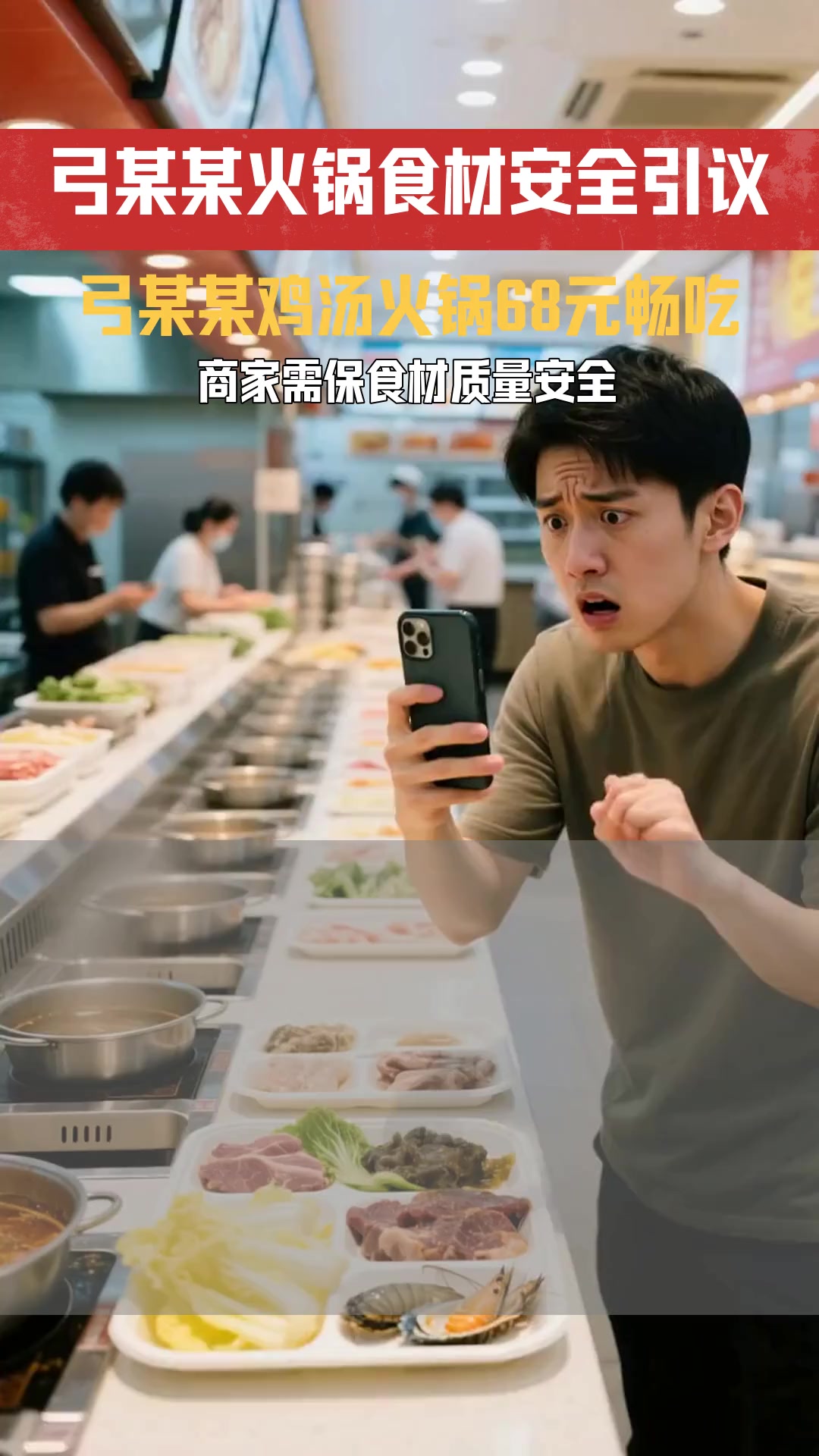 弓某某鸡汤火锅68元涮菜畅吃 商家是否有义务确保食材质量与安全