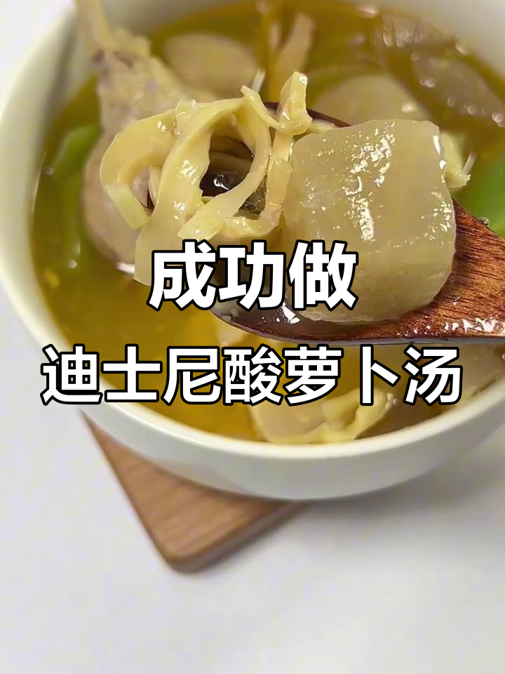 完美复刻迪士尼酸萝卜鸭腿汤，味道一绝！