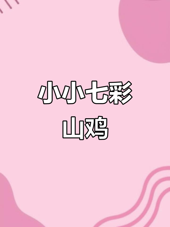 广西武宣七彩山鸡，从小培养战斗机般的公母搭配