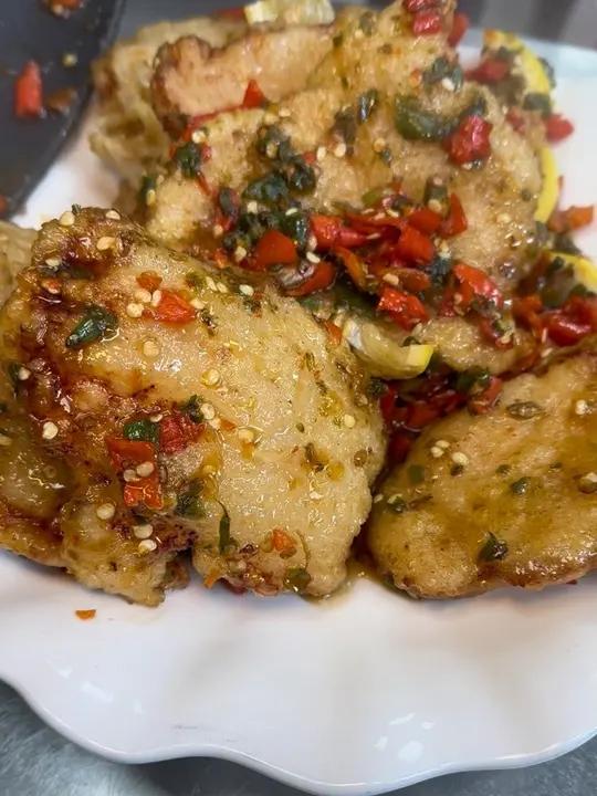 老式柠檬甜酸辣锅包肉