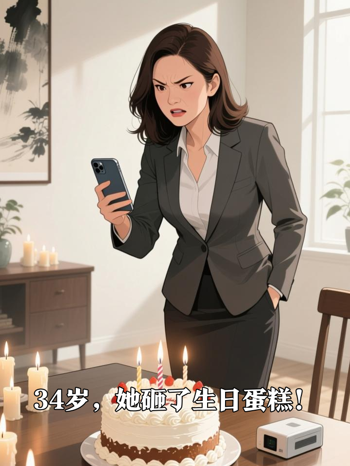 34岁生日当天，她亲手砸碎了自己的蛋糕