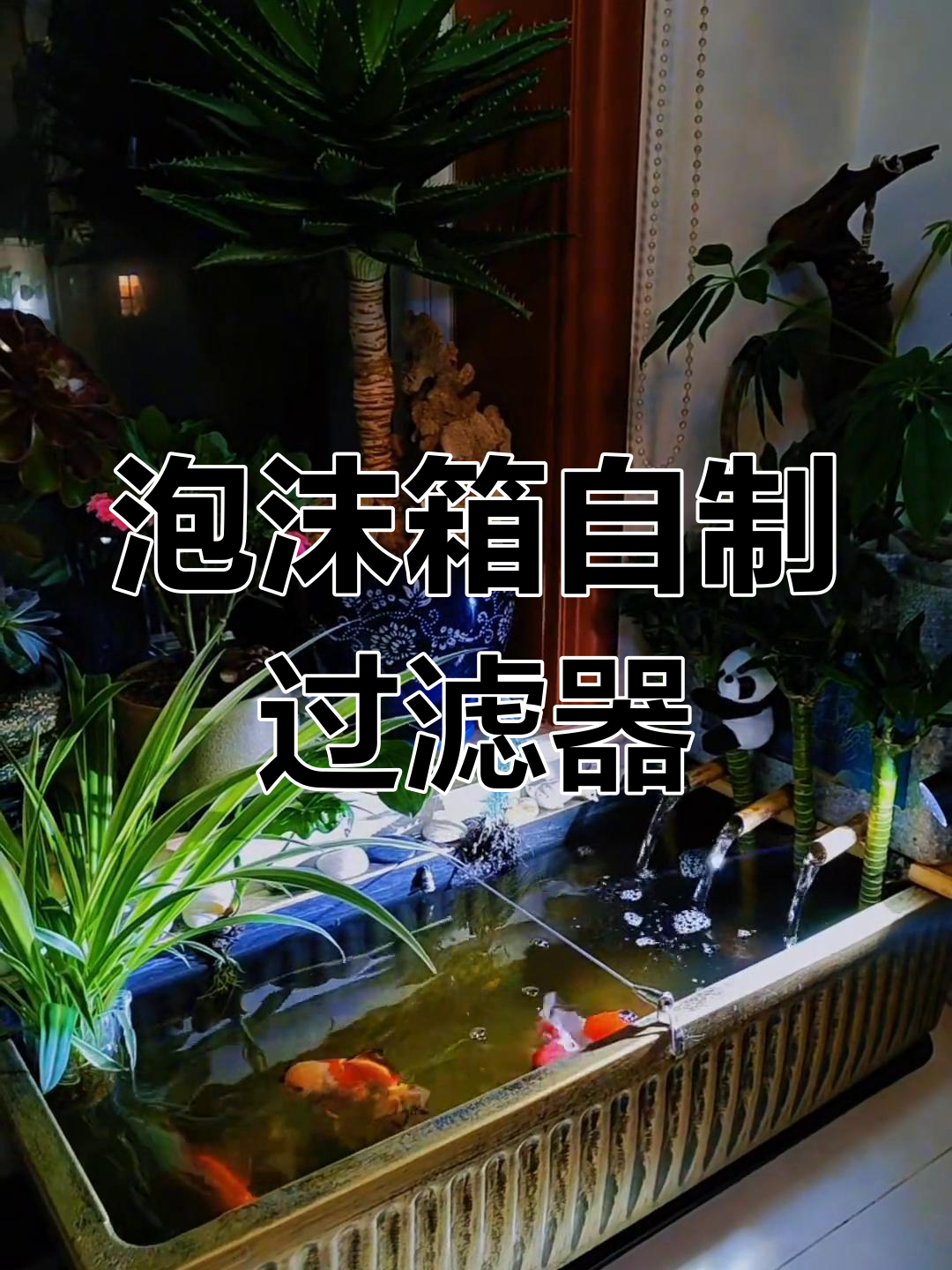 自制泡沫箱沼泽过滤教程,简单又实用