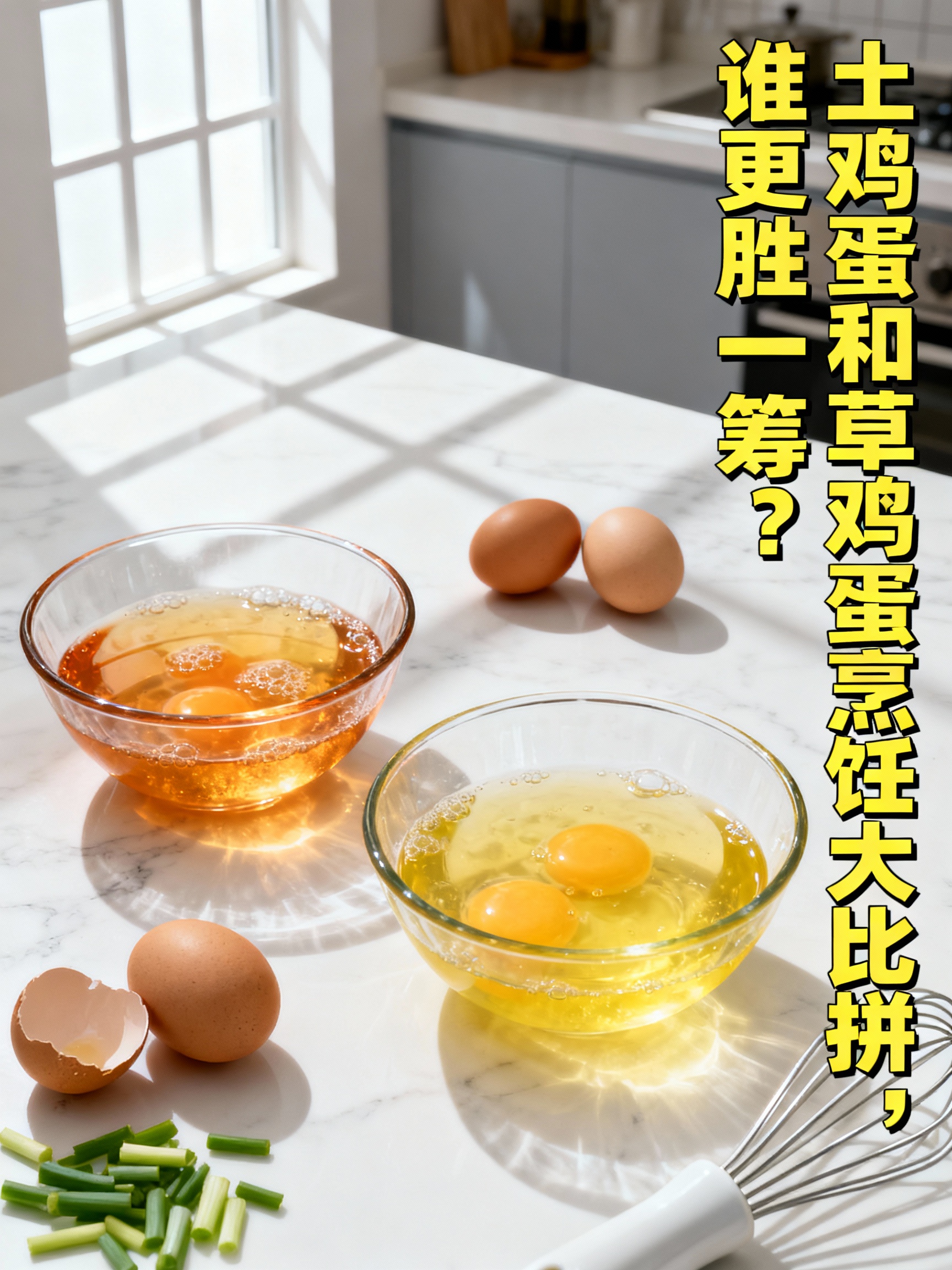 土鸡蛋和草鸡蛋烹饪大比拼，谁更胜一筹？