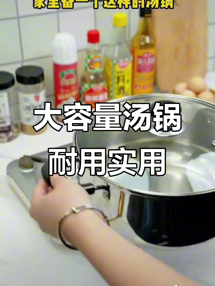 苏泊尔大容量汤锅,304不锈钢材质,电磁炉燃气灶都能用