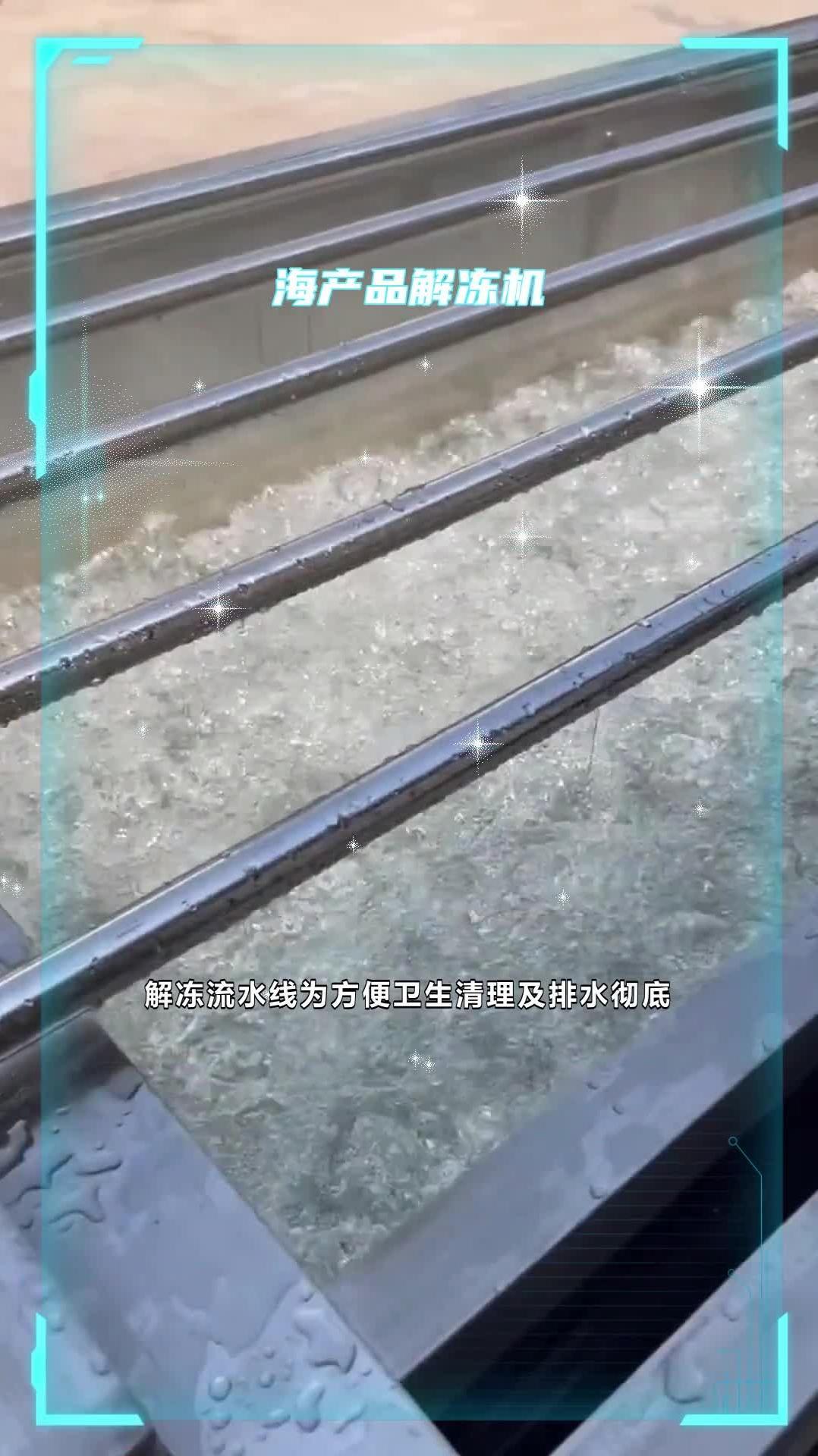 间接加热解冻线 海产品解冻机 蒸汽解冻 @诸城顺泽机械有限公司