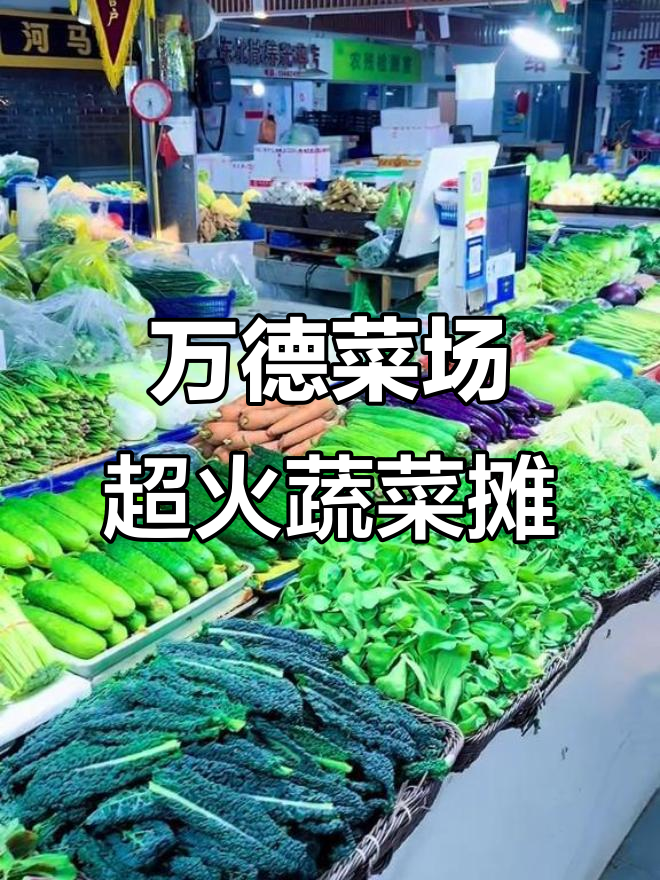 浦东万德菜市场最热销的蔬菜摊位,新鲜又实惠!