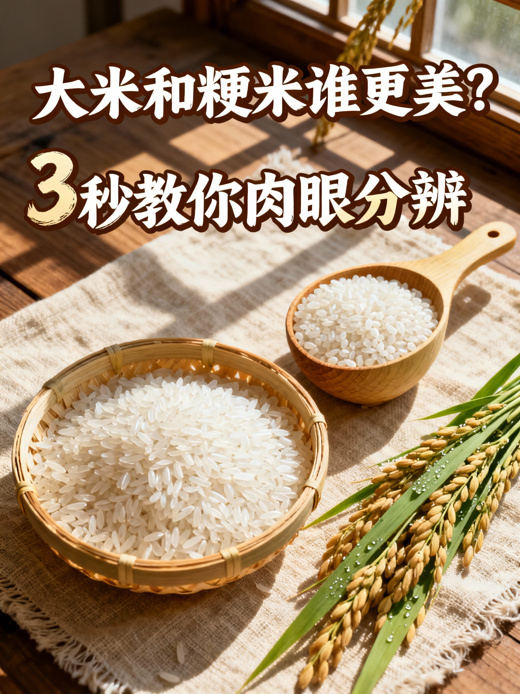 大米和粳米谁更美？3秒教你肉眼分辨