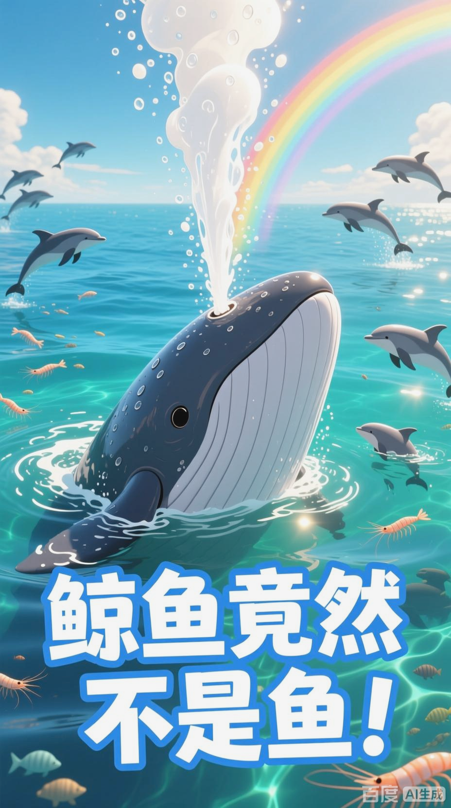 鲸鱼不是鱼，呼吸超神奇