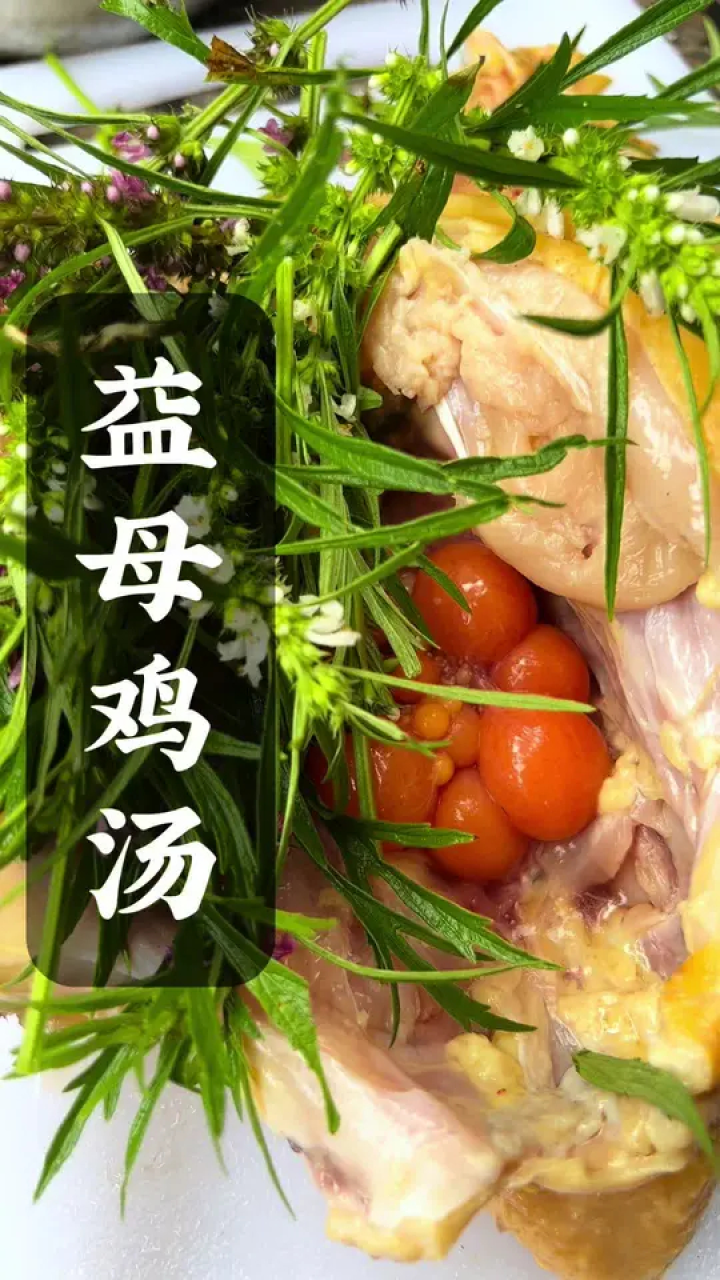 农村的益母草可是好东西,用它这样和小母鸡一起给老婆炖汤,营养又美味