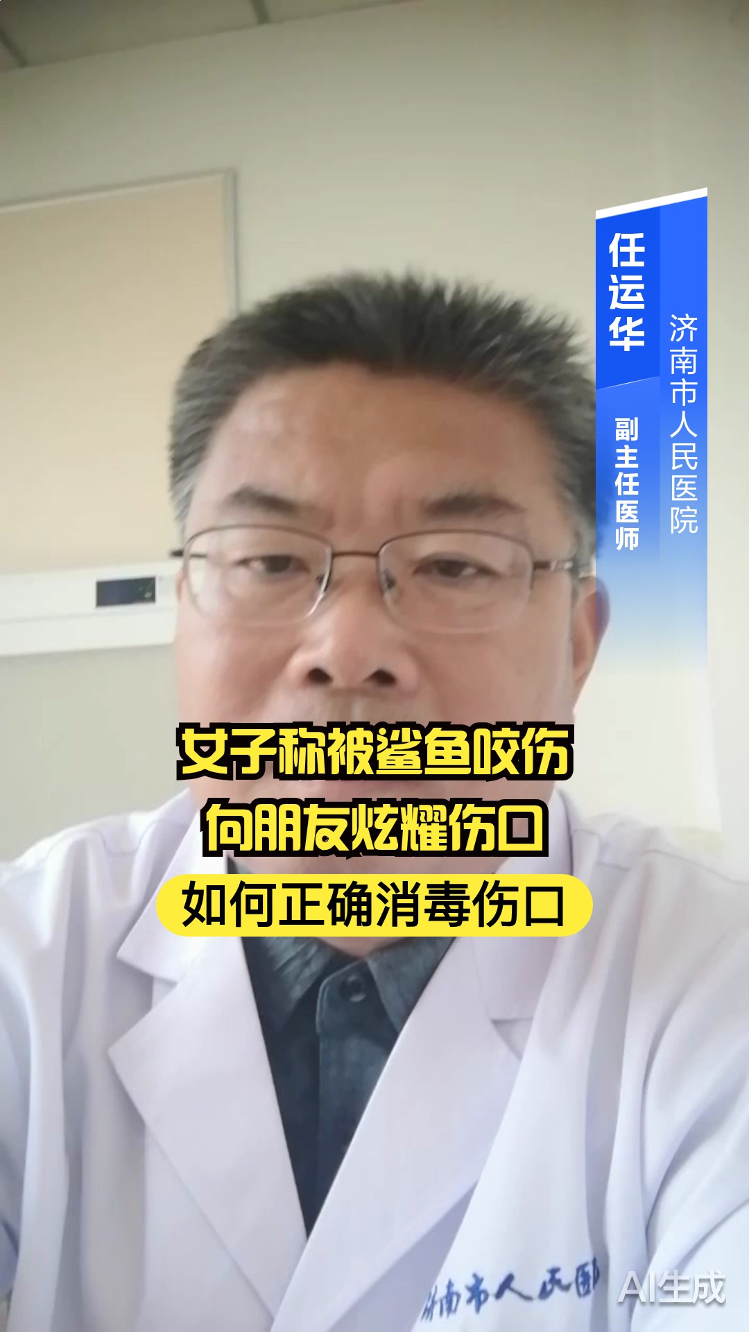 女子称被鲨鱼咬伤向朋友炫耀伤口,如何正确消毒伤口