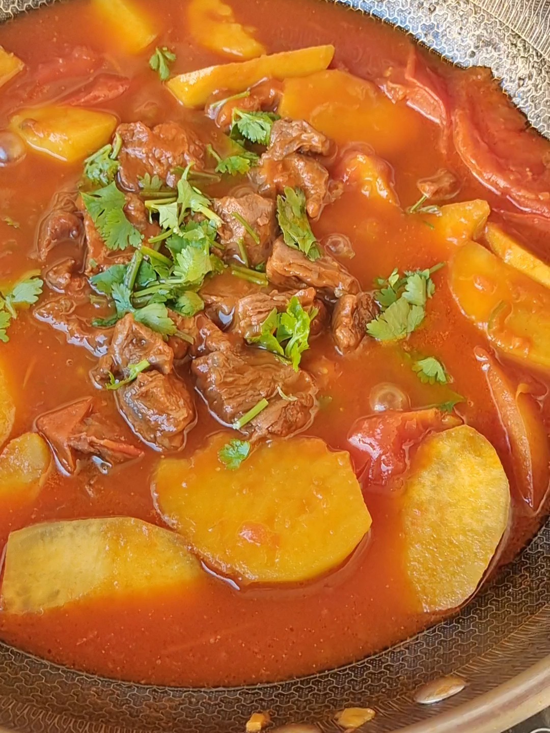 牛肉炖地瓜西红柿太好吃
