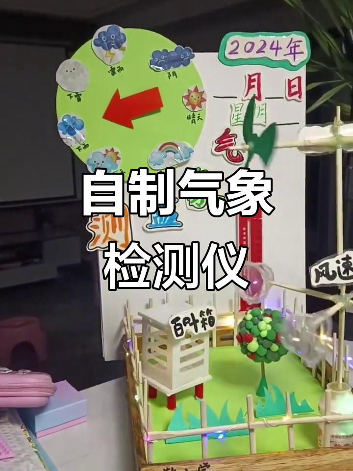 2024年小学三年级自制气象仪,观测天气