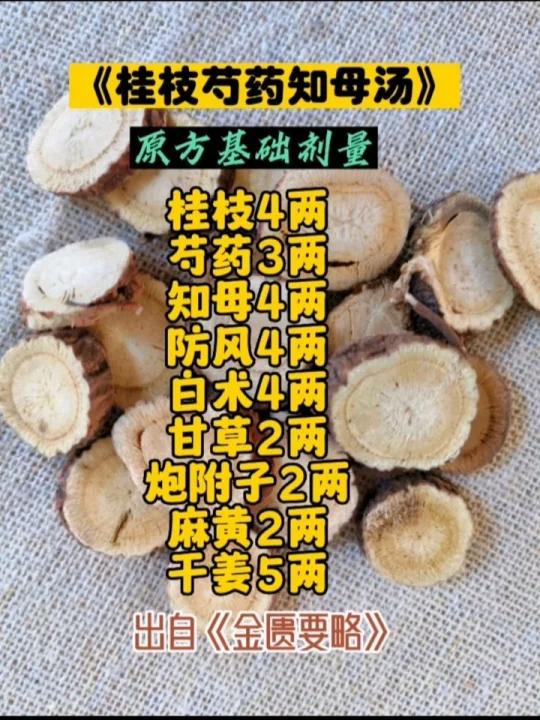 桂枝芍药知母汤!