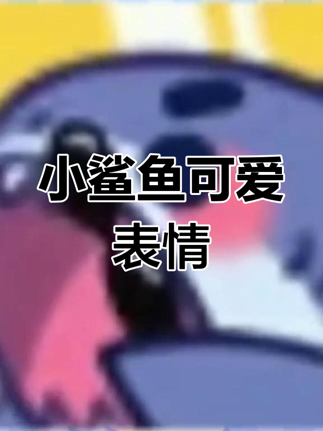 萌态十足的小鲨鱼表情包