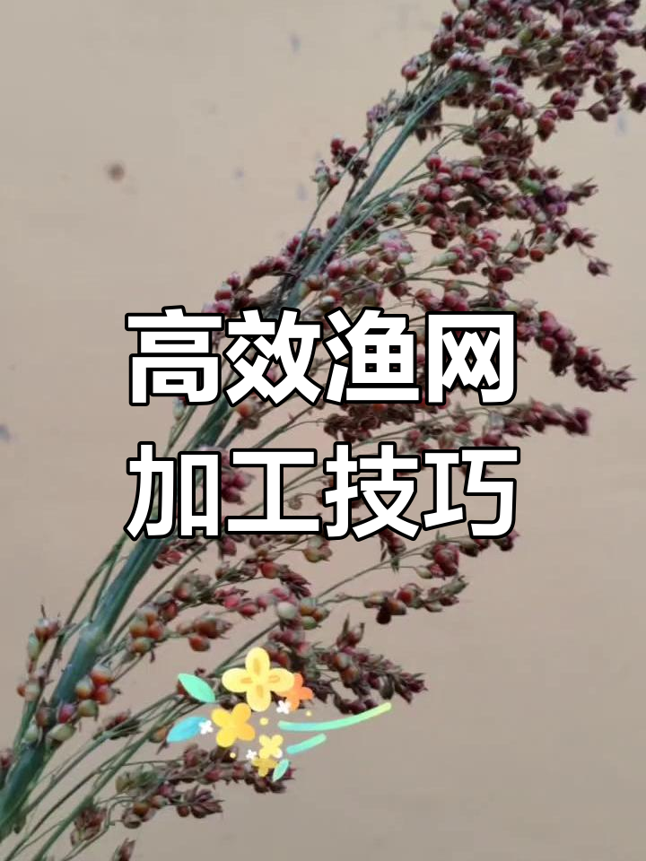 简易迷魂阵助力渔网加工,效果显著