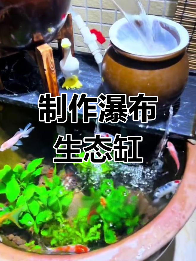 用这套工具轻松打造瀑布流水鱼缸